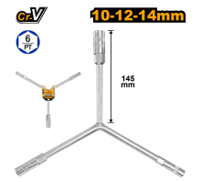Ключ торцевой Y-образный INGCO INDUSTRIAL 10-12-14 мм HYSW101214