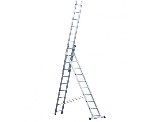Лестница трехсекционная STAIRS алюминиевая 10 ступеней AL 310