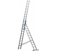 Универсальная усиленная трехсекционная лестница STAIRS 12 ступеней ALP312