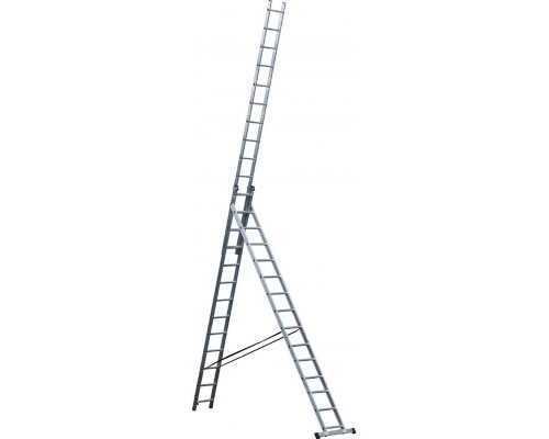 Универсальная усиленная трехсекционная лестница STAIRS 14 ступеней ALP314