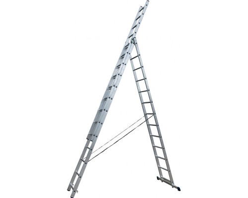 Универсальная усиленная трехсекционная лестница STAIRS 13 ступеней ALP313