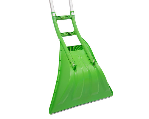 Движок для уборки снега пластиковый, 670 х 530 х 1410 мм, алюминиевая рукоятка Сибртех 61496