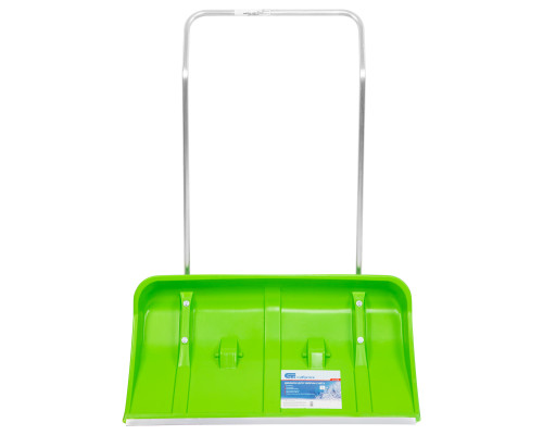 Движок для уборки снега пластиковый, 815 х 440 х 1150 мм, алюминиевая рукоятка СИБРТЕХ 61498