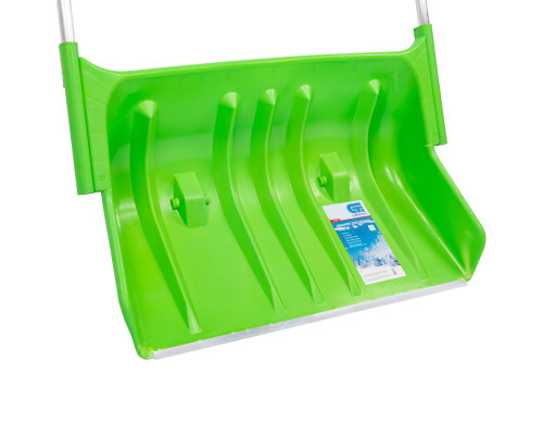 Движок для уборки снега пластиковый, 810 х 535 х 1300 мм, алюминиевая рукоятка СИБРТЕХ 61499