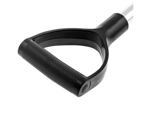 Лопата для уборки снега пластиковая, 245х310х770 - 970 мм, алюминиевый телескопический черенок Palisad 615003