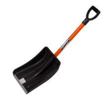 Лопата для уборки снега пластиковая, 275 х 345 х 890 мм, стальной черенок Stels  61586