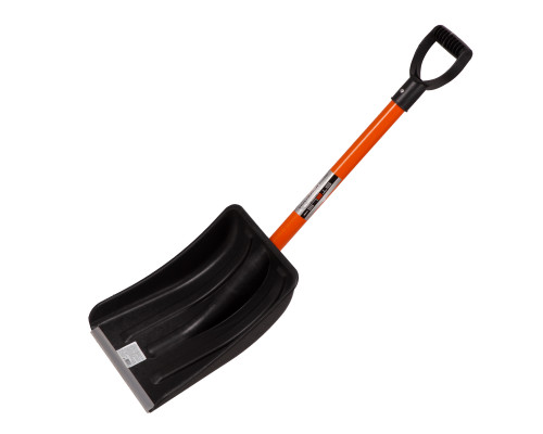 Лопата для уборки снега пластиковая, 275 х 345 х 890 мм, стальной черенок Stels  61586
