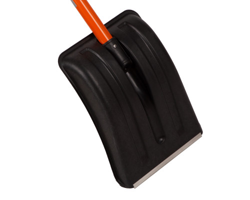 Лопата для уборки снега пластиковая, 275 х 345 х 890 мм, стальной черенок Stels  61586