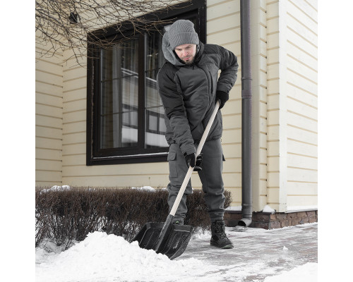 Лопата для уборки снега, полипропилен, 405х410 мм, без черенка 61687