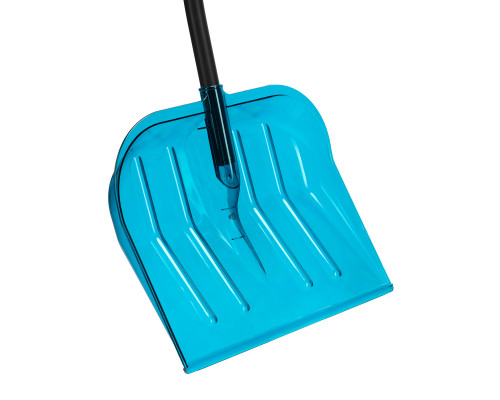 Лопата для уборки снега PALISAD LUXE поликарбонат, 475x400x1385 мм, алюминиевый черенок, ПВХ оплетка 61692
