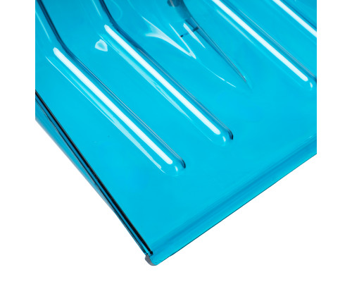 Лопата для уборки снега PALISAD LUXE поликарбонат, 475x400x1385 мм, алюминиевый черенок, ПВХ оплетка 61692