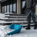 Скрепер-волокуша для уборки снега PALISAD LUXE полипропилен, колеса, 595х715х1445мм, рукоятка с ПВХ 61694