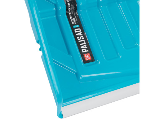 Скрепер-волокуша для уборки снега PALISAD LUXE полипропилен, колеса, 595х715х1445мм, рукоятка с ПВХ 61694