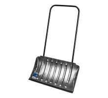 Движок для снега оцинкованный 735 х 385 х 1120 мм стальная рукоятка СИБРТЕХ 61698