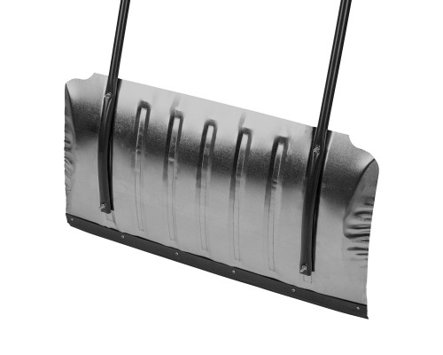 Движок для снега оцинкованный 735 х 385 х 1120 мм стальная рукоятка СИБРТЕХ 61698