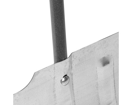 Движок для снега оцинкованный 735 х 385 х 1120 мм стальная рукоятка СИБРТЕХ 61698