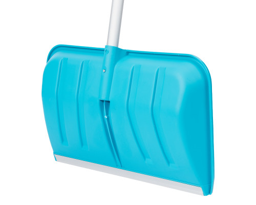 Лопата-скрепер для уборки снега PALISAD LUXE полипропилен, 550х340х1450 мм, алюминиевый черенок, ПВХ 61727