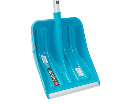 Лопата для уборки снега PALISAD LUXE полипропилен, 350х405х1300мм, алюминиевый черенок, ПВХ накладка 61776