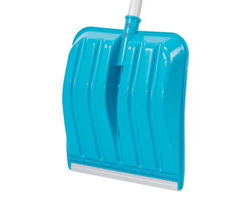 Лопата для уборки снега PALISAD LUXE полипропилен, 350х405х1300мм, алюминиевый черенок, ПВХ накладка 61776