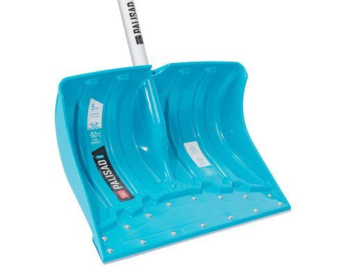 Лопата-скрепер для уборки снега PALISAD LUXE полипропилен, 460х320х1300 мм, алюминиевый черенок, ПВХ 61797