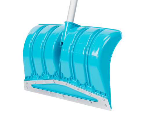 Лопата-скрепер для уборки снега PALISAD LUXE полипропилен, 460х320х1300 мм, алюминиевый черенок, ПВХ 61797