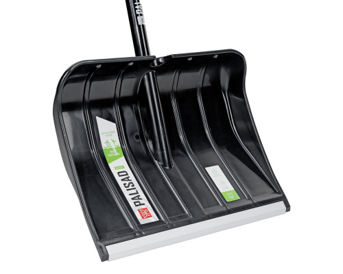 Лопата для уборки снега PALISAD BASE полипропилен, 455х345х1330 мм, алюминиевый черенок 61798