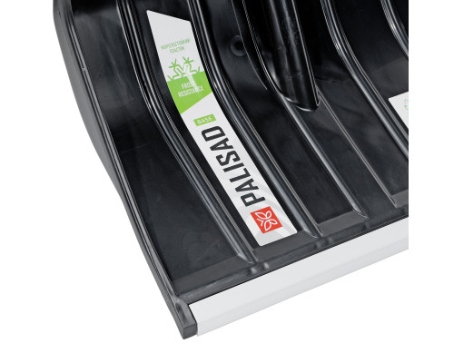 Лопата для уборки снега PALISAD BASE полипропилен, 455х345х1330 мм, алюминиевый черенок 61798