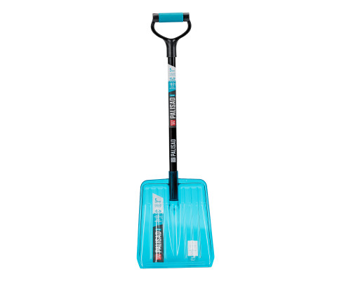 Лопата для уборки снега PALISAD LUXE поликарбонат, 260х310х870 мм, стальной черенок 61799