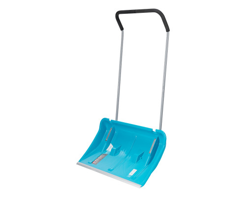 Скрепер для уборки снега PALISAD LUXE полипропилен, колеса, 750х445х1275 мм, рукоятка с ПВХ 61800