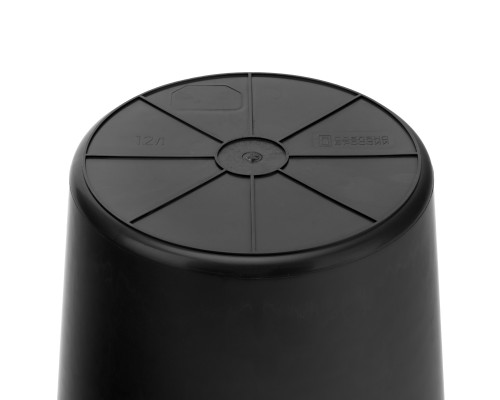 Ведро строительное пластмассовое СИБРТЕХ 12 л, высокопрочное, с носиком 81478