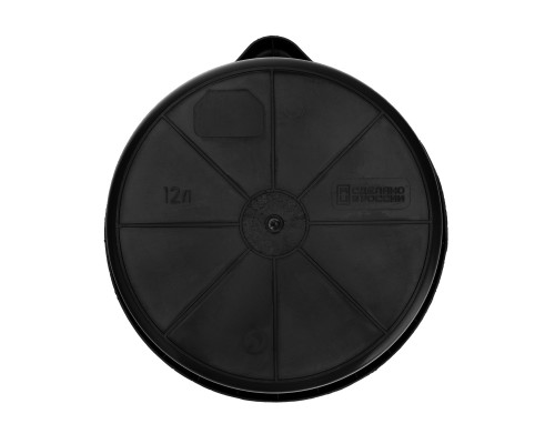 Ведро строительное пластмассовое СИБРТЕХ 12 л, высокопрочное, с носиком 81478