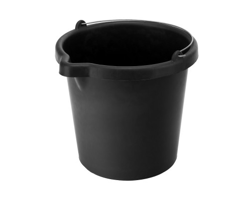 Ведро строительное пластмассовое СИБРТЕХ 12 л, высокопрочное, с носиком 81478