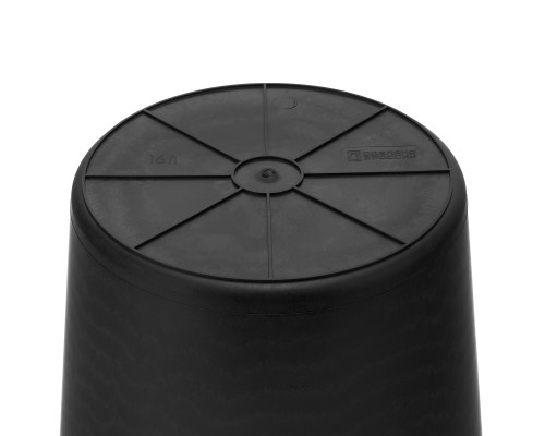 Ведро строительное пластмассовое СИБРТЕХ 16 л, высокопрочное, с носиком 81479