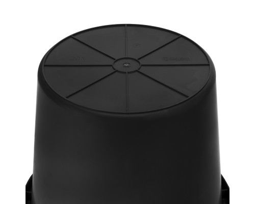 Ведро строительное пластмассовое СИБРТЕХ 20 л, высокопрочное, с носиком 81480