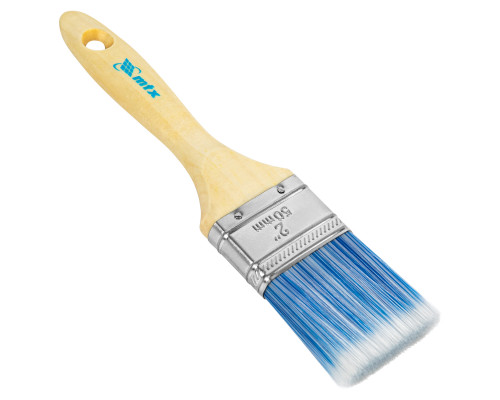 Кисть MTX плоская "Евро" 2", искусственная щетина, деревянная ручка 83071