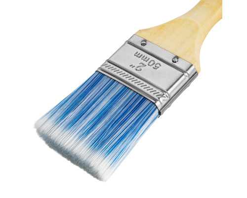 Кисть MTX плоская "Евро" 2", искусственная щетина, деревянная ручка 83071