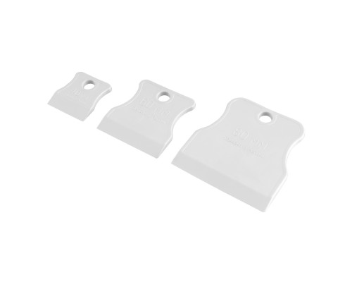 Набор шпателей SPARTA 40-60-80 мм, белая резина, 3 шт 85801