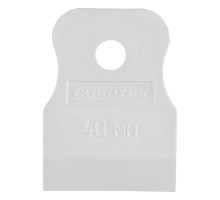 Шпатель СИБРТЕХ белая резина, 40 мм 85831