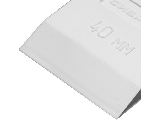 Шпатель СИБРТЕХ белая резина, 40 мм 85831