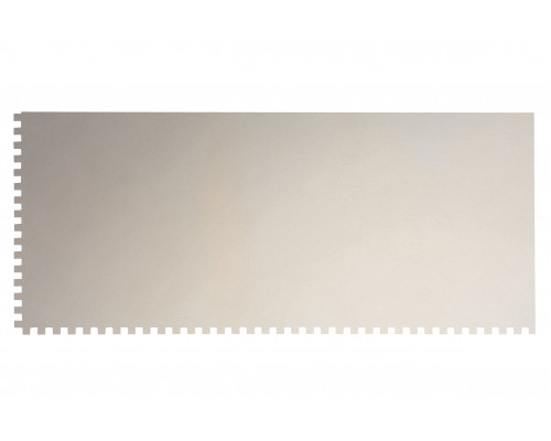 Гладилка из нержавеющей стали, 280 х 130 мм, зеркальная полировка, пластмассовая ручка, зуб 4 х 4 мм Matrix