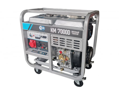 Дизельный генератор TOR KM7000D 7,0 кВт 220/380В 15 л с кнопкой запуска 1025965