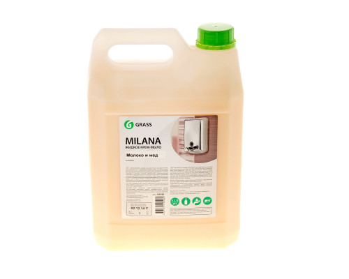 Мыло жидкое GRASS Молоко и мед 5 л   126105