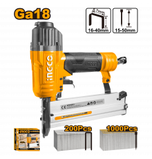 Пневматический степлер для скоб и гвоздей INGCO INDUSTRIAL Ga18 15-50 мм ACN50401