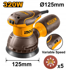 Шлифовальная машина эксцентриковая INGCO INDUSTRIAL RS3216