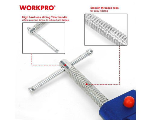 Струбцина WORKPRO G-образная, быстроразъемная 75 мм WP232022