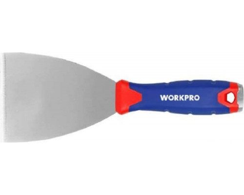 Шпатель WORKPRO жесткий, нержавеющая сталь, 80 мм WP321015