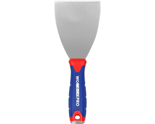 Шпатель WORKPRO жесткий, нержавеющая сталь, 80 мм WP321015