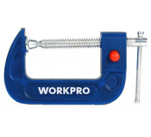 Струбцина WORKPRO G-образная, быстроразъемная 75 мм WP232022