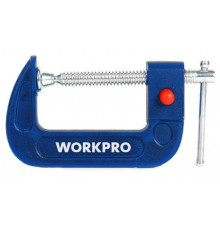 Струбцина WORKPRO G-образная, быстроразъемная 75 мм WP232022