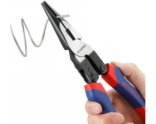 Длинногубцы для тяжелых работ WORKPRO 200 мм WP231088